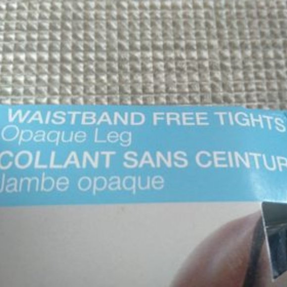 2 Maternity NWT Black opaque waistband free tights - Picture 3 of 4